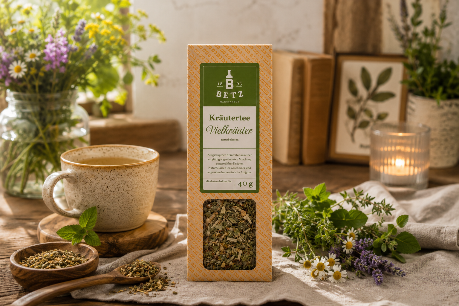 Kräutertee "Vielkräuter" in Präsentkartonage