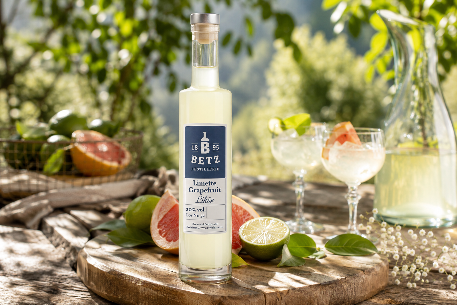Limette-Grapefruit-Likör, 20 % vol.