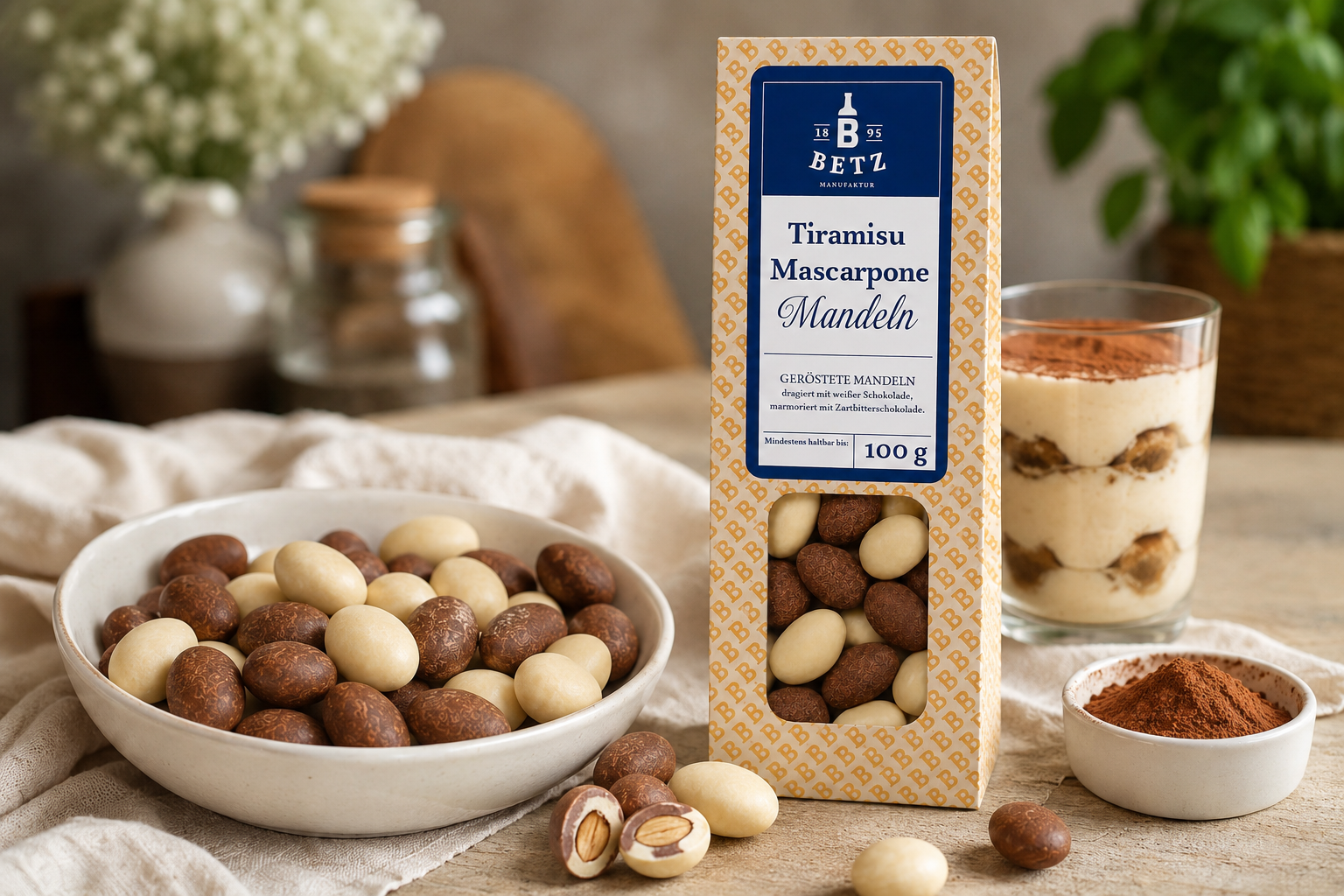 Mandelmischung 100 g in Präsentkartonage