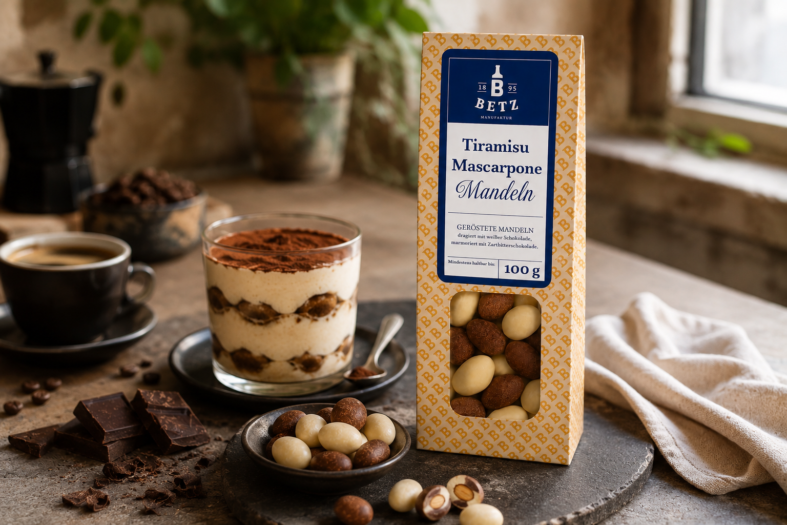 Mandelmischung 100 g in Präsentkartonage