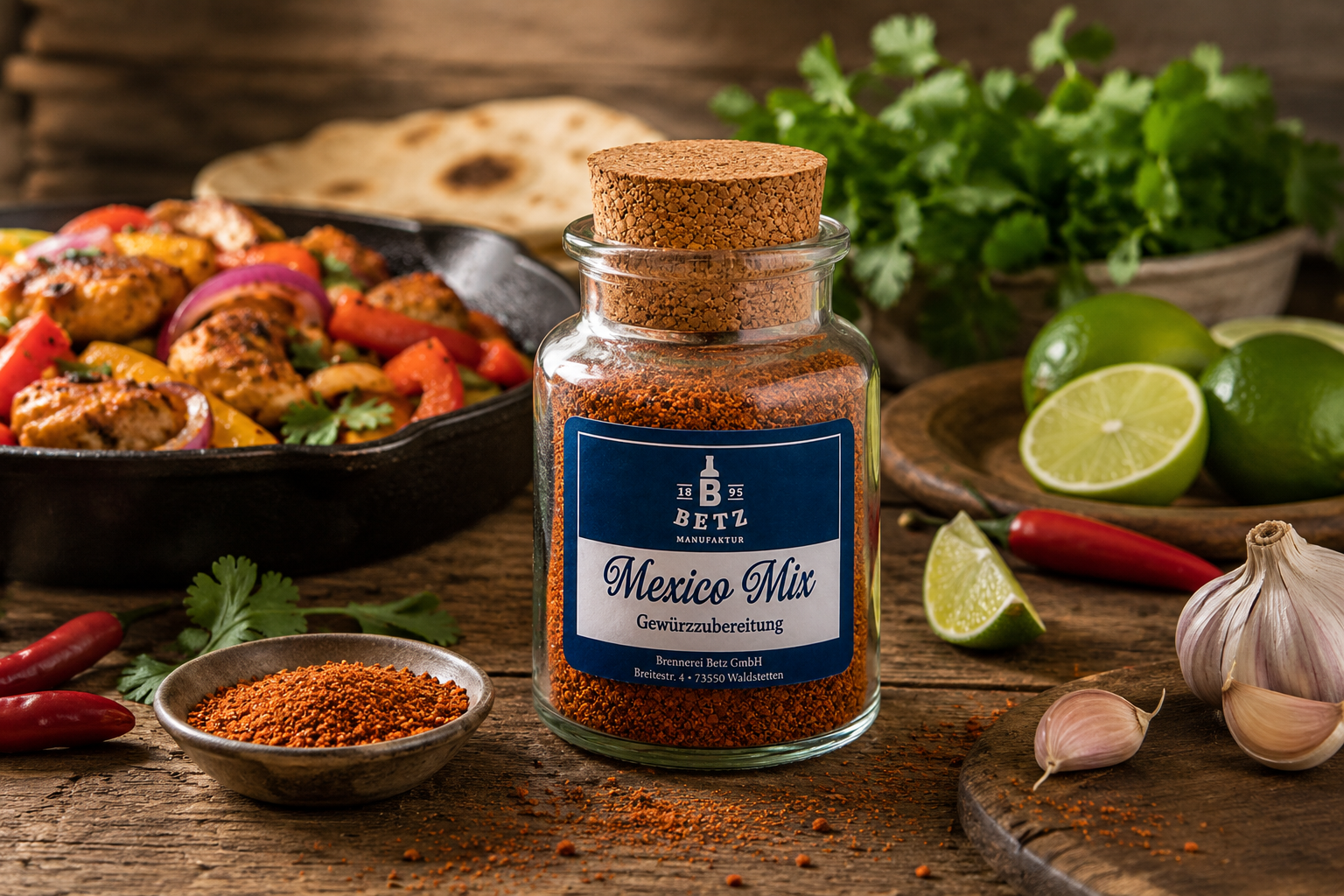 Mexico Mix Gewürzmischung im Korkenglas, 70 g