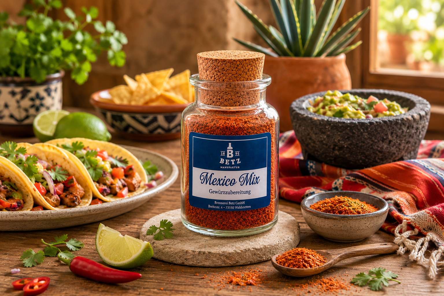 Mexico Mix Gewürzmischung im Korkenglas, 70 g