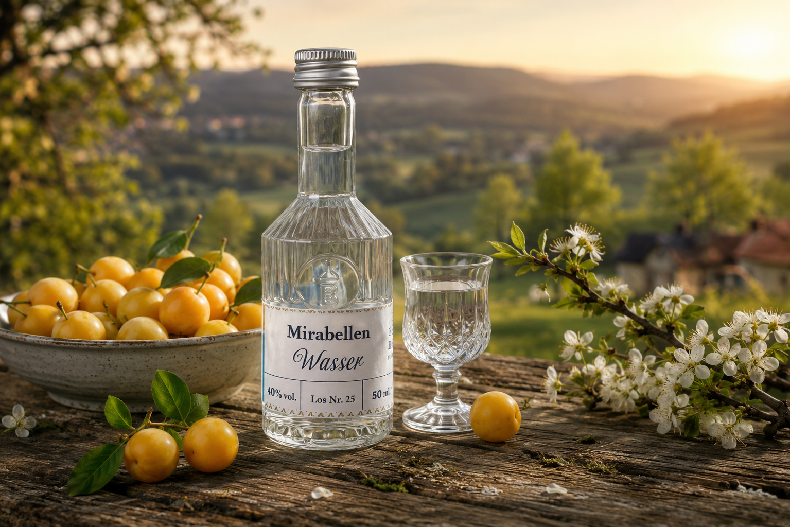 Mirabellenwasser 50 ml, 40 % vol.