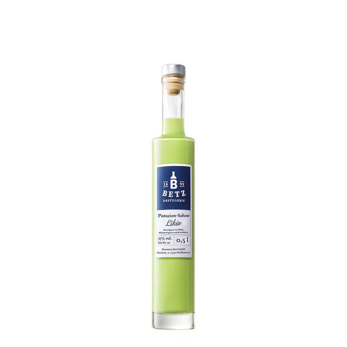 Pistazien-Sahne-Likör, 17 % vol.