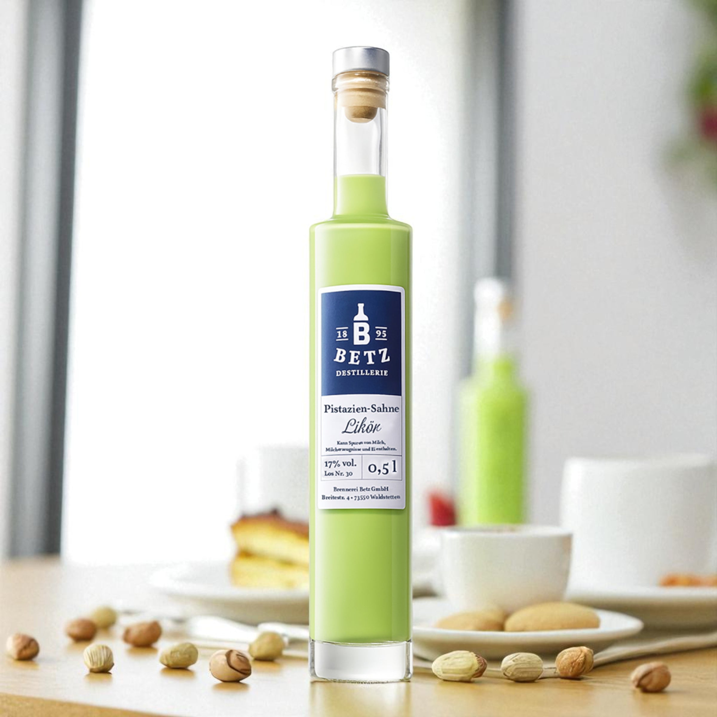 Pistazien-Sahne-Likör, 17 % vol.
