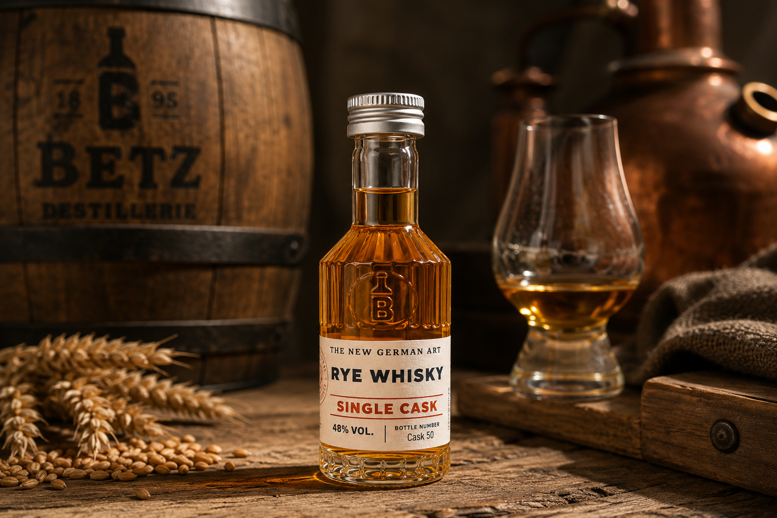 Roggen Whisky Single Cask 50 ml, 48 % vol.