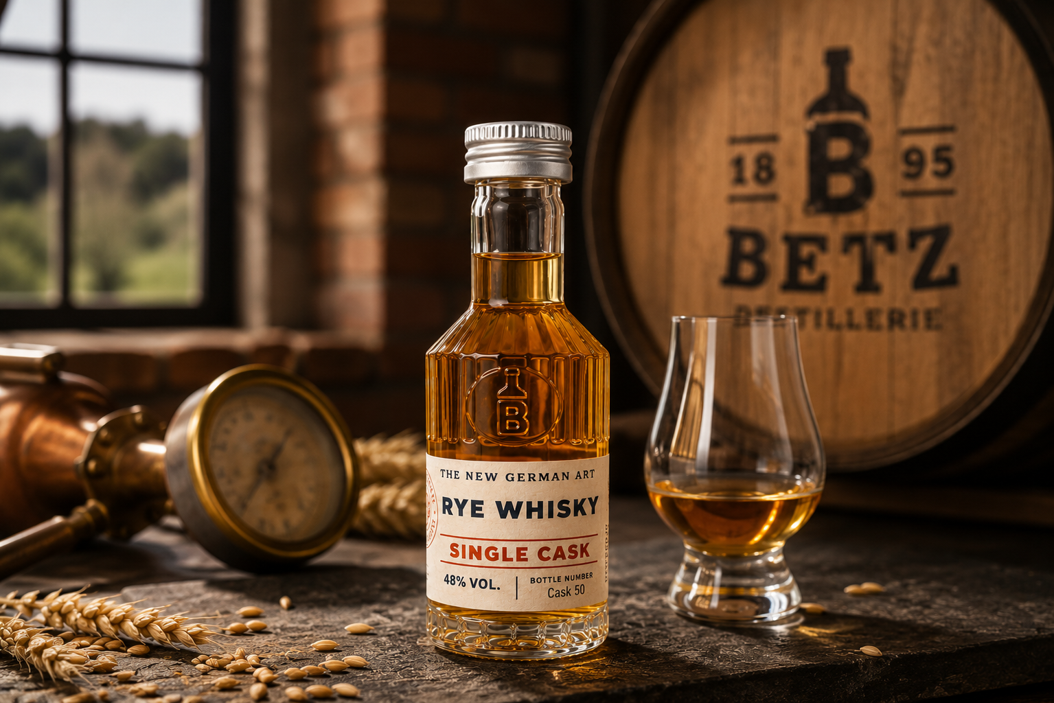 Roggen Whisky Single Cask 50 ml, 48 % vol.