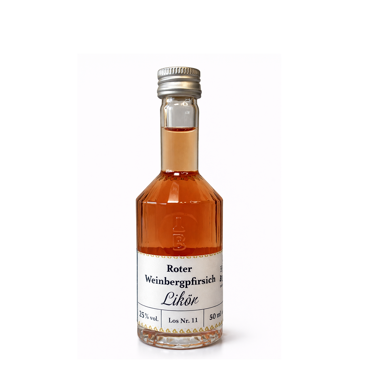 Roter Weinbergpfirsich-Likör 50 ml, 25 % vol.