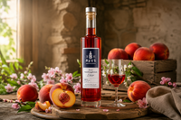 Roter Weinbergpfirsich-Likör, 25 % vol.