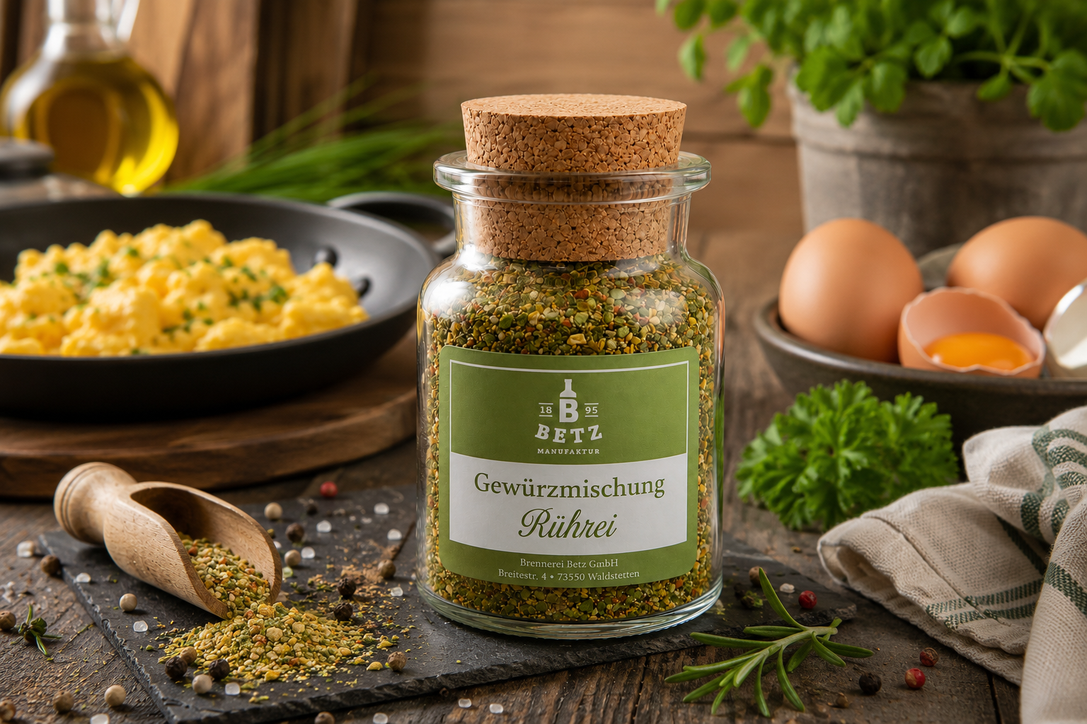 Rührei Gewürzmischung im Korkenglas, 90 g