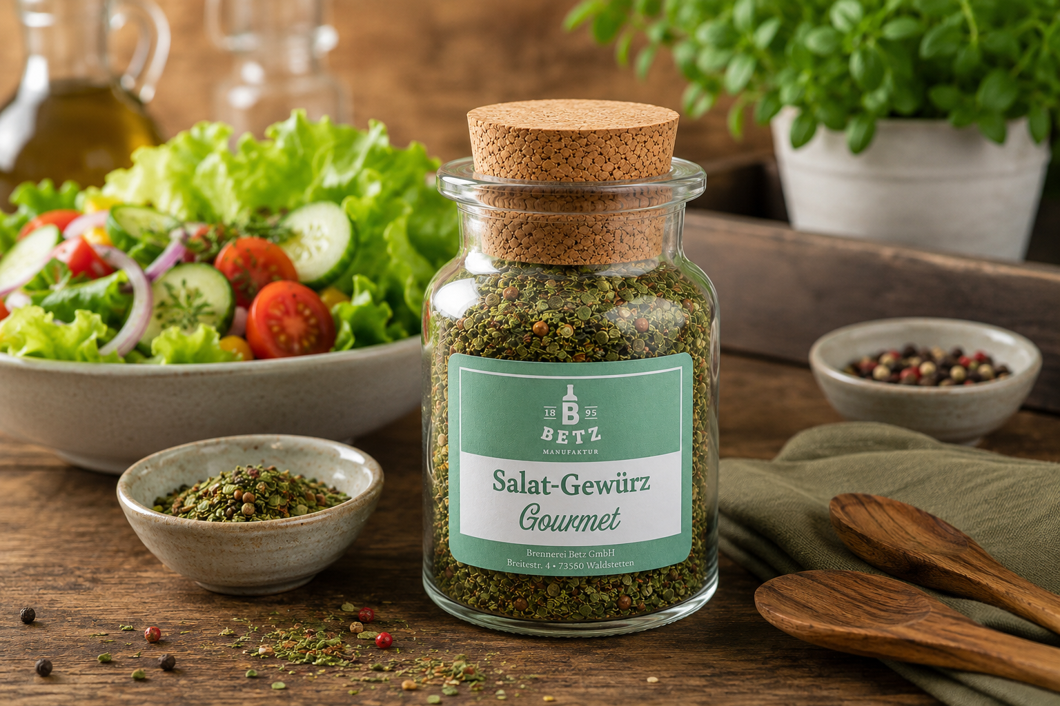 Salatgewürz Gourmet im Korkenglas, 70 g
