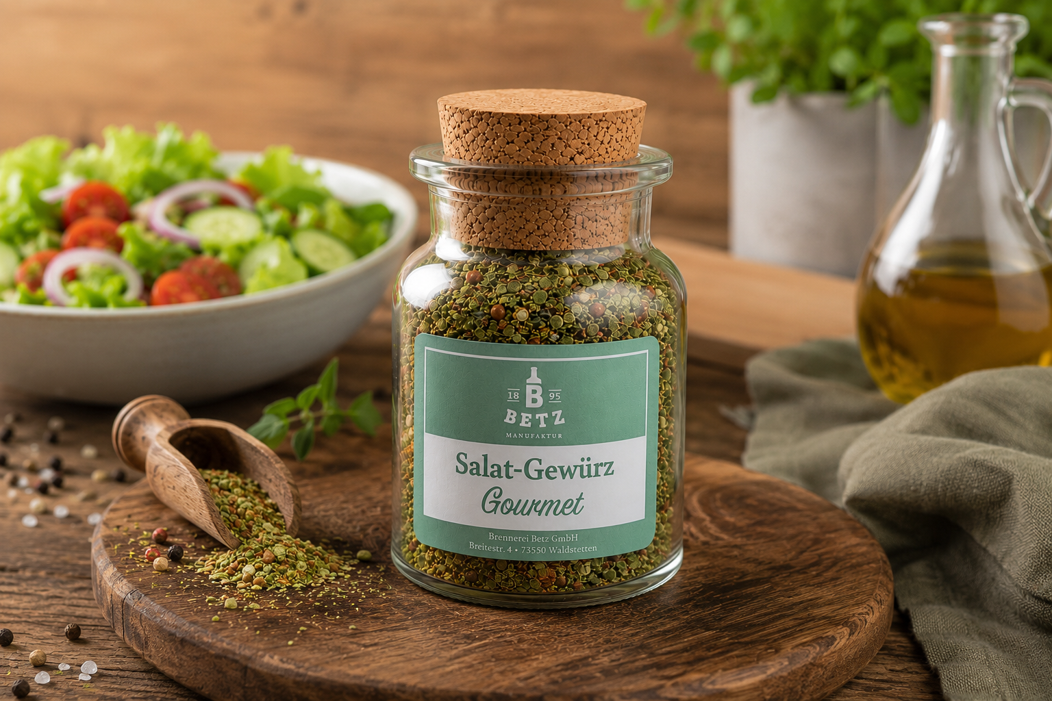 Salatgewürz Gourmet im Korkenglas, 70 g