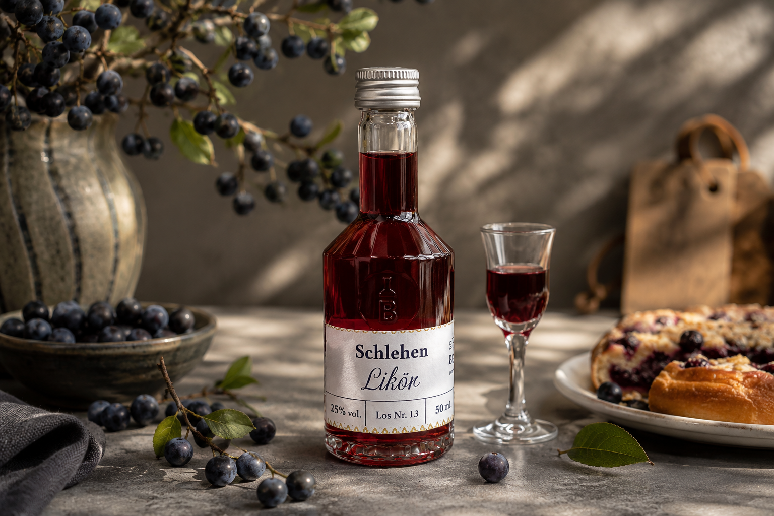 Schlehen-Likör, 25 % vol.