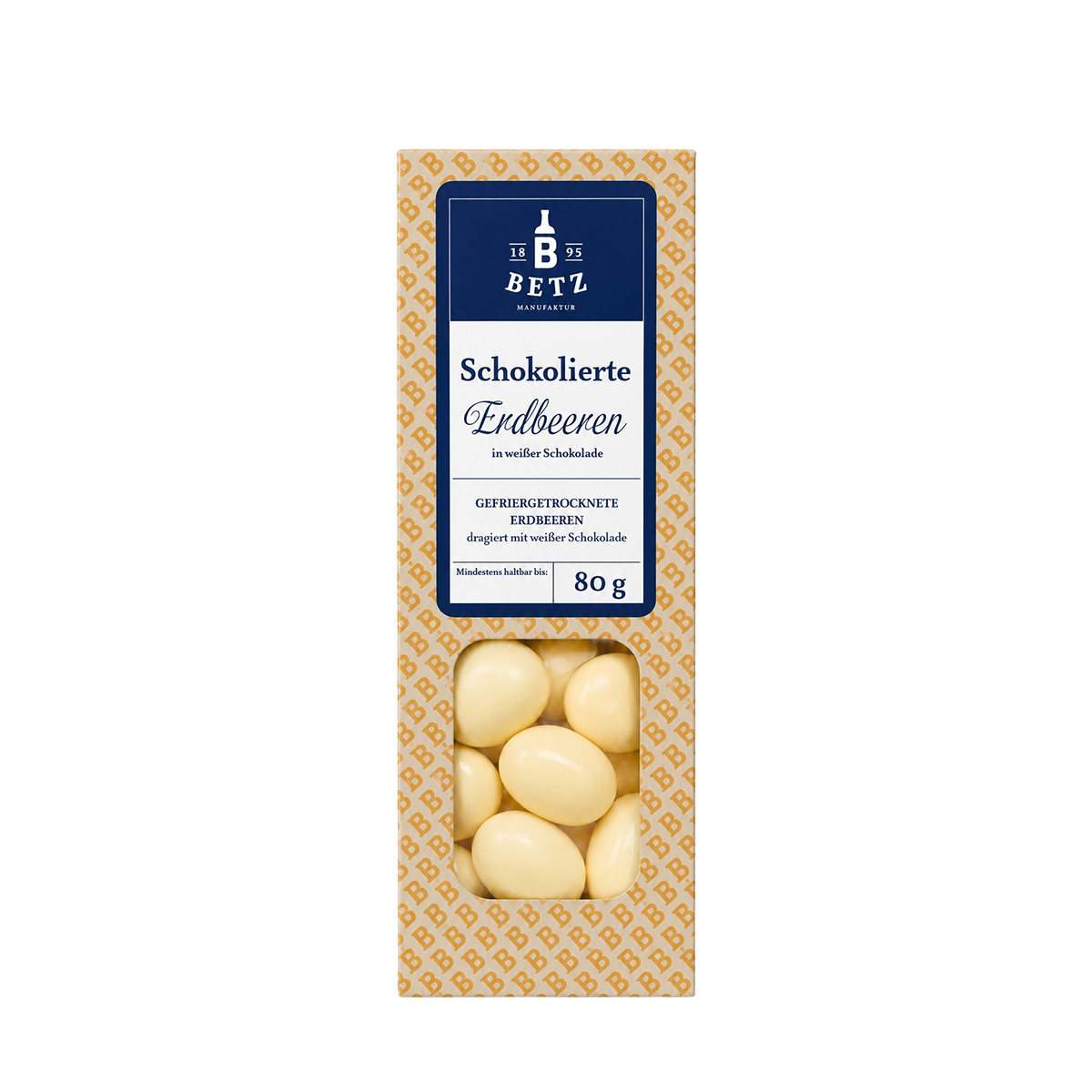 Schokolierte Erdbeeren 80 g in Präsentkartonage