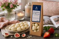 Schokolierte Erdbeeren 80 g in Papiertüte