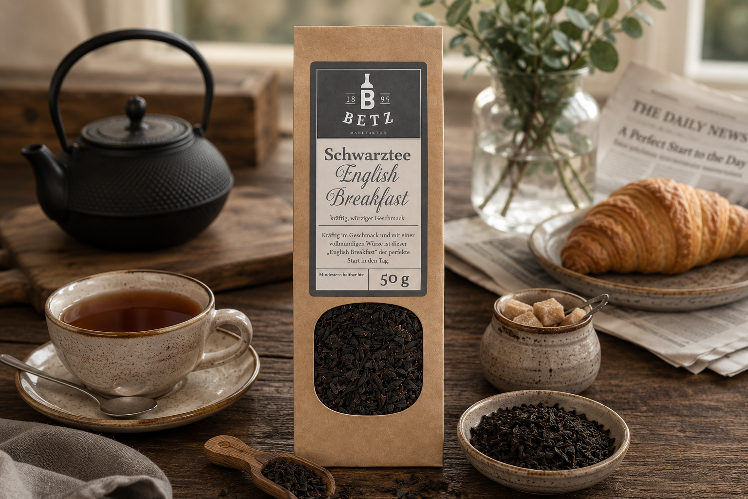 Schwarztee "English Breakfast" in Papiertüte