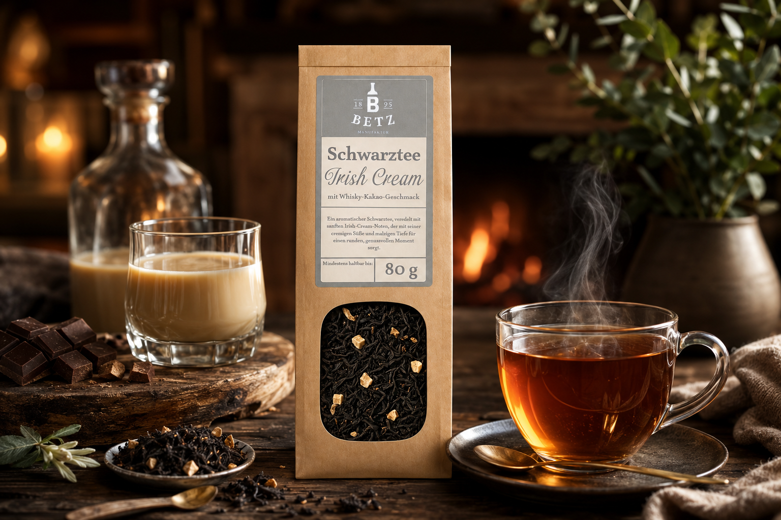 Schwarztee "Irish Cream" in Papiertüte
