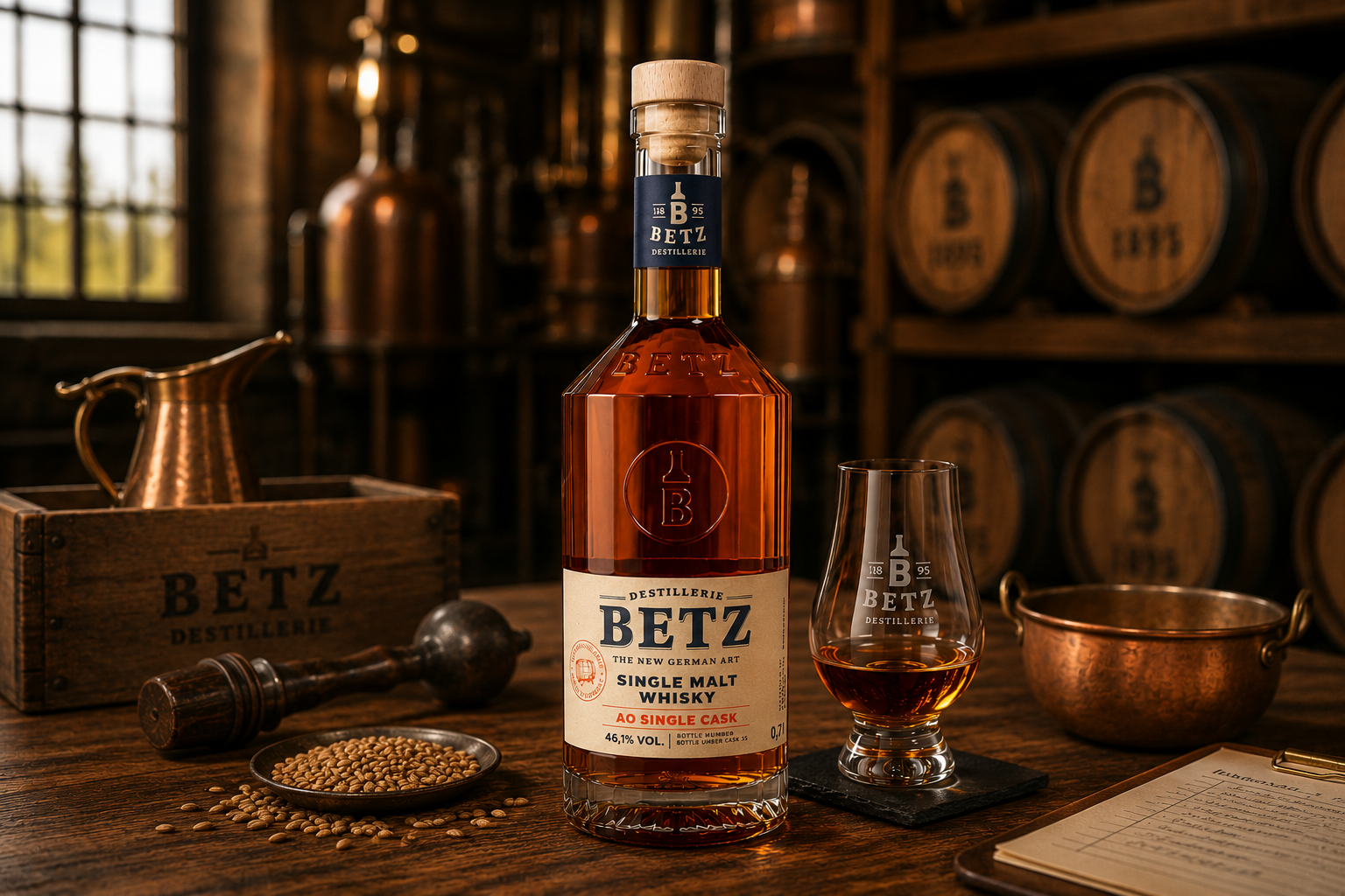Single Malt Whisky AO Single Cask 46 % vol.