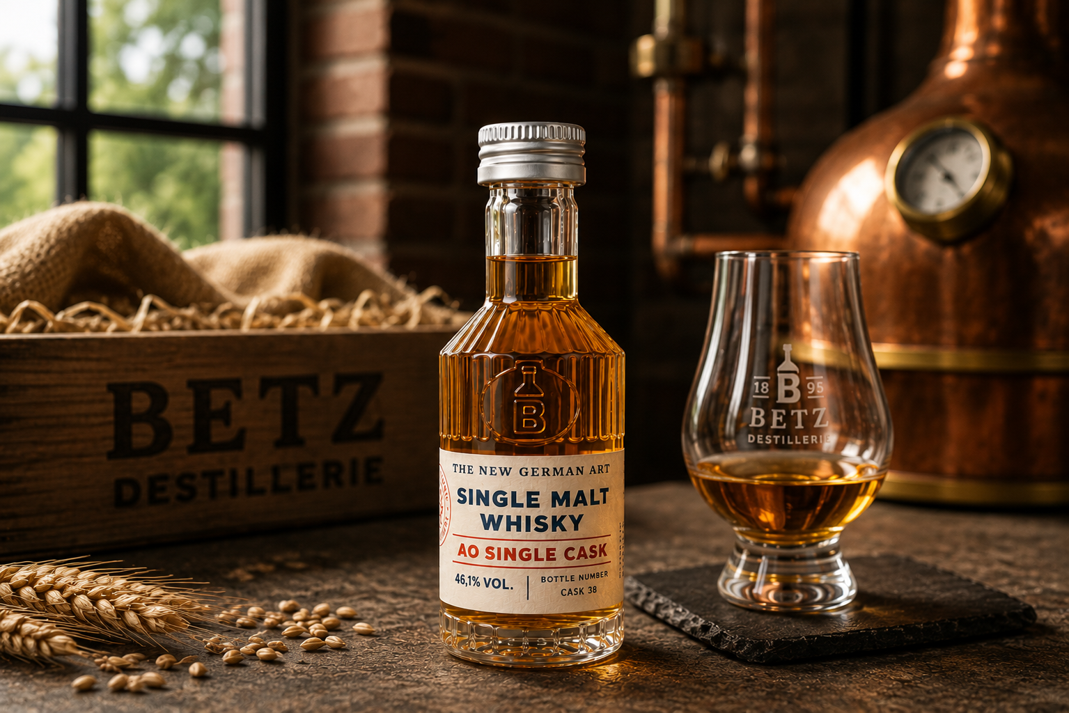 Single Malt Whisky AO Single Cask 50 ml, 46 % vol.