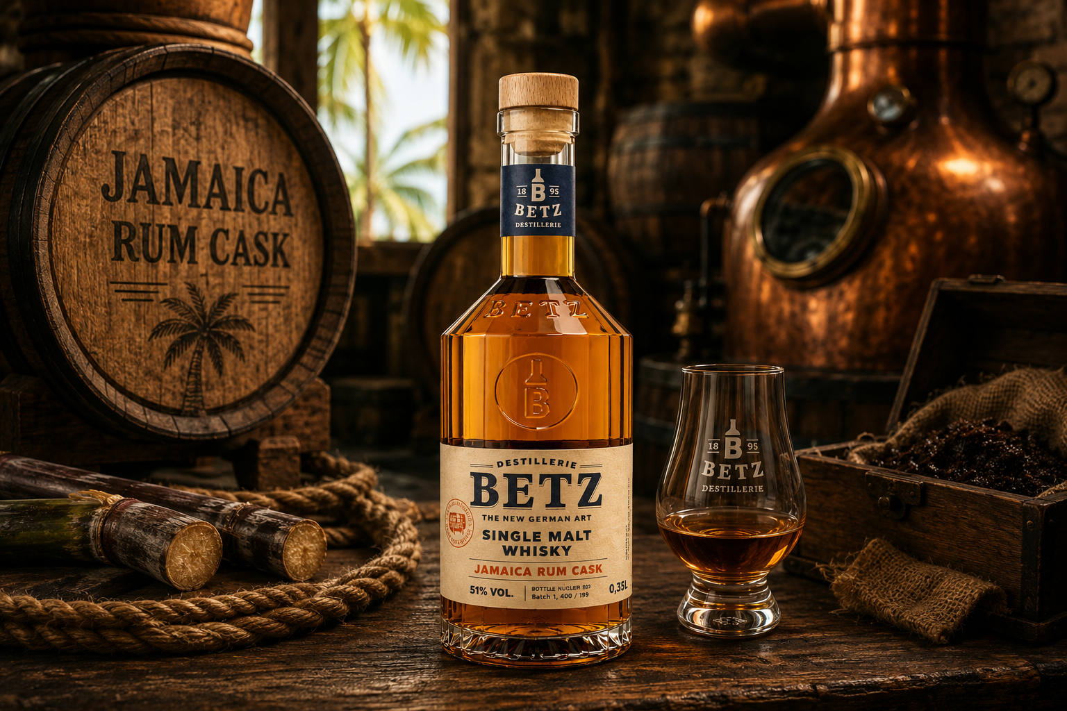 Single Malt Whisky, Jamaica Rum Cask, 51 % vol.