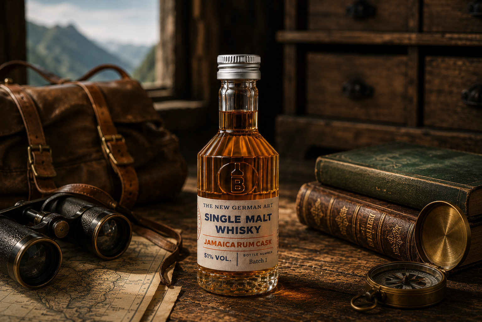 Single Malt Whisky Jamaica Rum Cask 50 ml, 51 % vol.