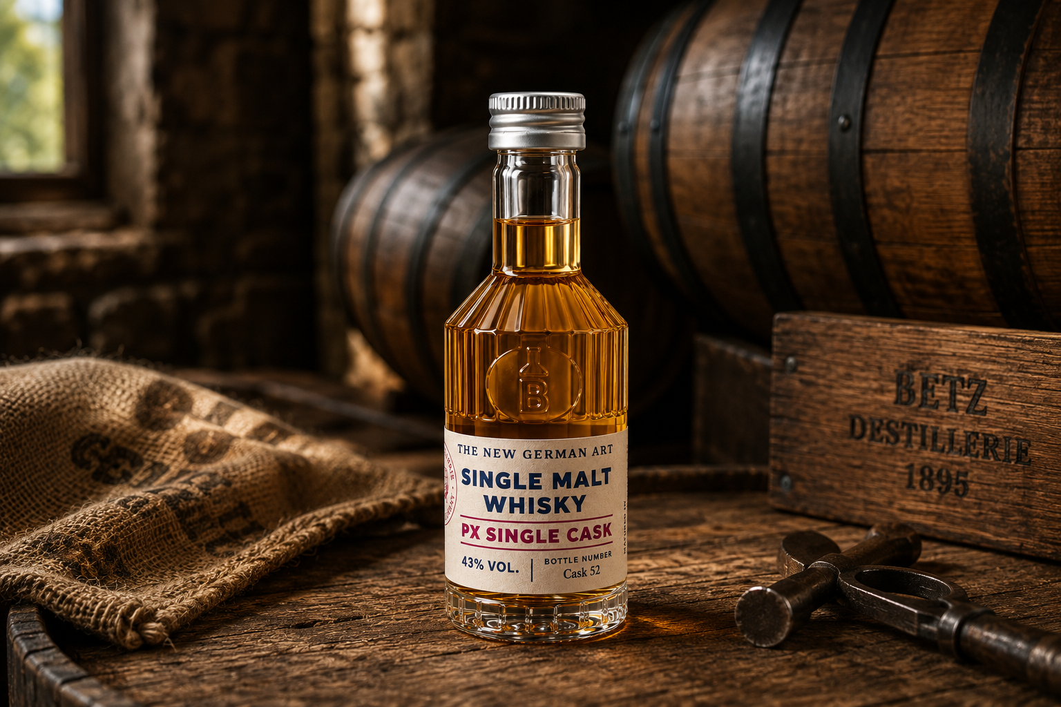 Single Malt Whisky, PX Single Cask 43 % vol.