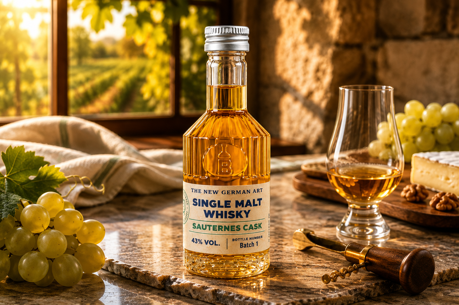 Single Malt Whisky Sauternes Cask 50 ml, 43 % vol.