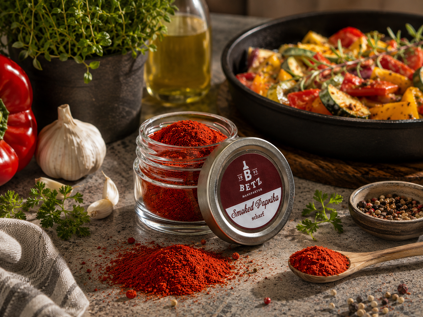 Smoked Paprika Gewürz im Schraubglas, 25 g