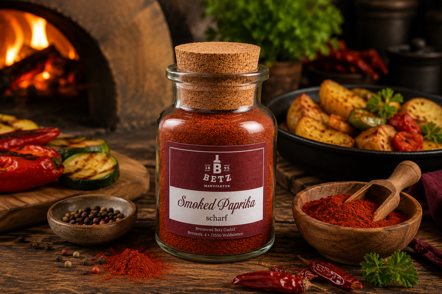 Smoked Paprika Gewürz im Korkenglas 70 g