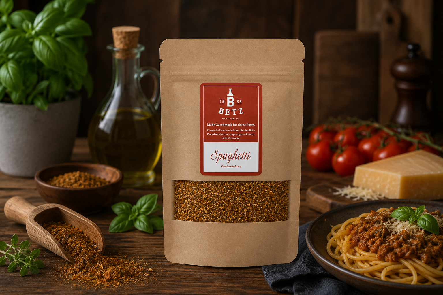 Spaghetti Gewürzmischung in Mailingtüte, 20 g