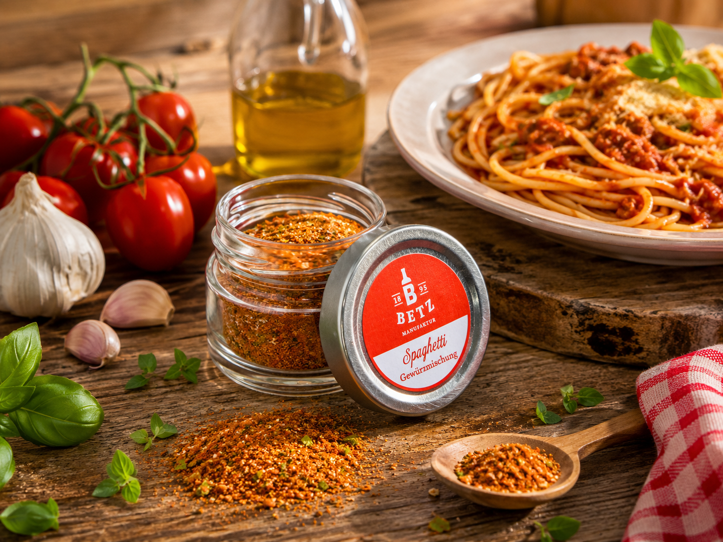 Spaghetti Gewürzmischung im Schraubglas, 30 g