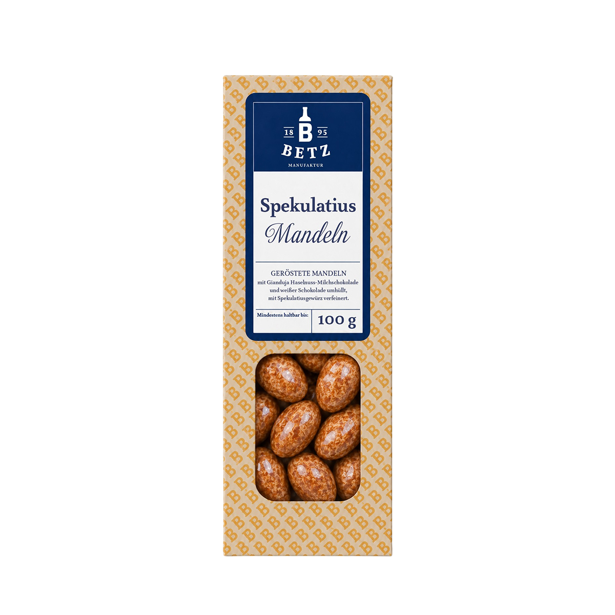 Spekulatius-Mandeln 100 g in Präsentkartonage