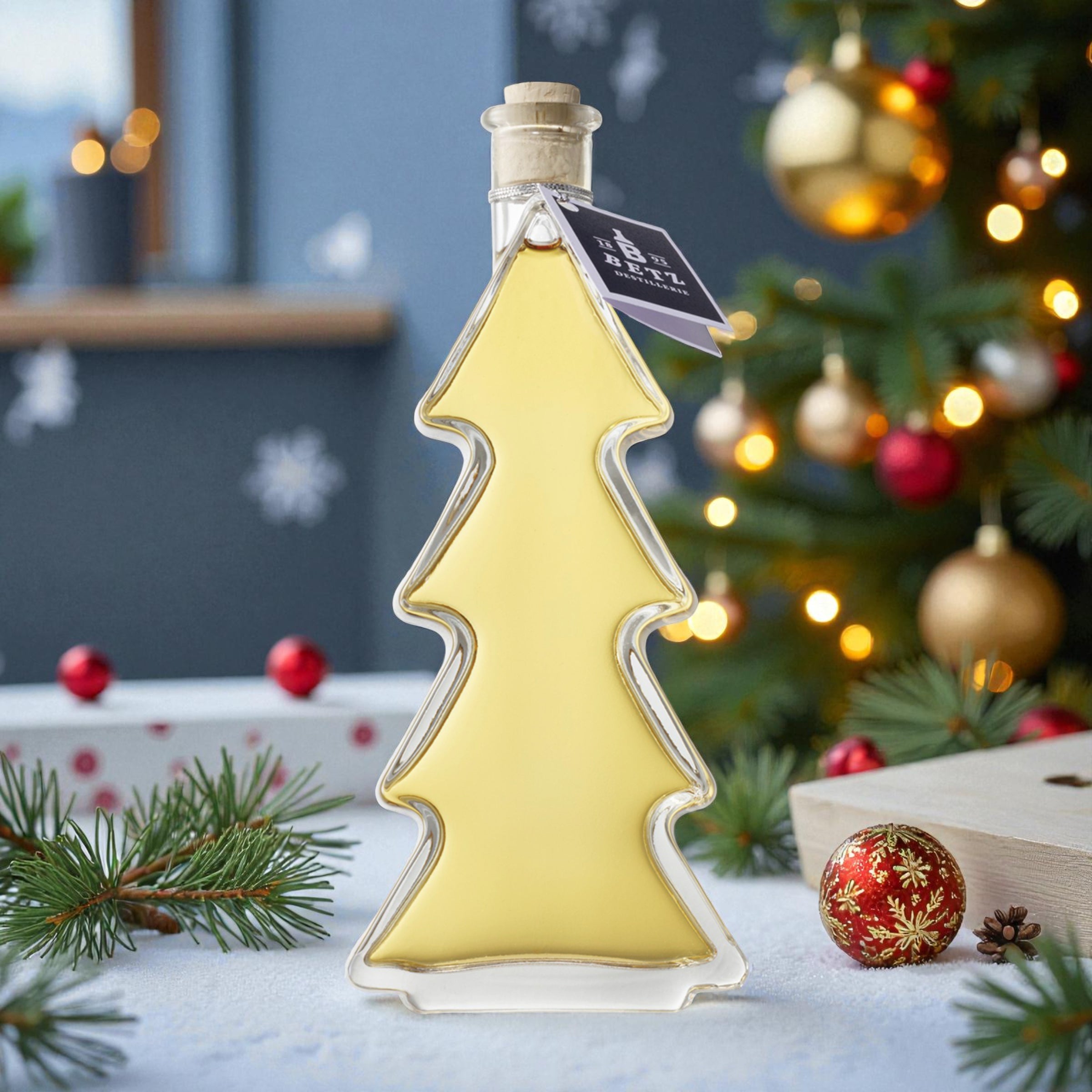 Weihnachtslikör 20 % vol. in Motivflasche Tannenbaum
