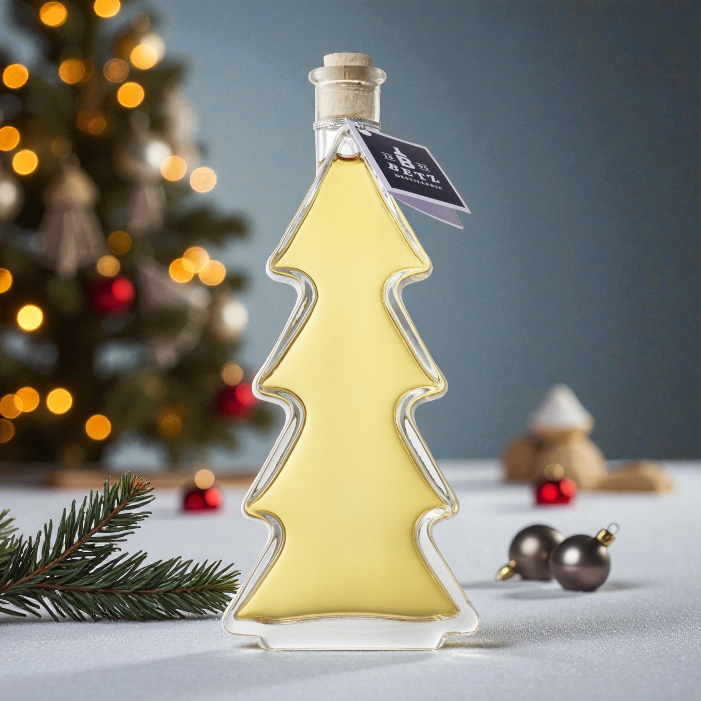 Weihnachtslikör 20 % vol. in Motivflasche Tannenbaum