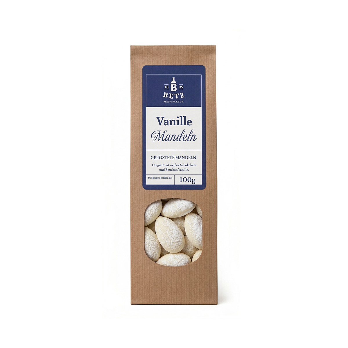 Vanille-Mandeln 100 g in Papiertüte