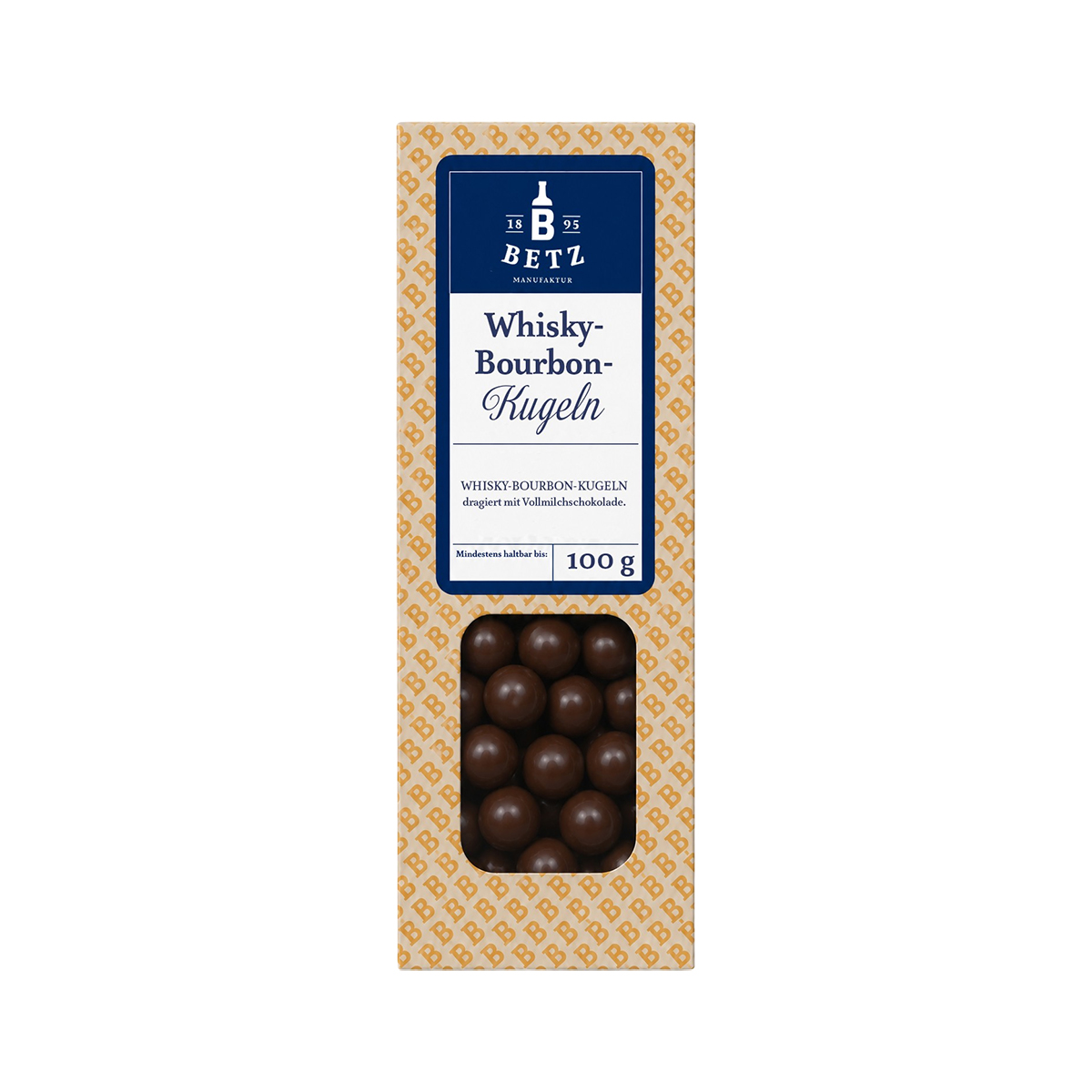 Whisky-Bourbon-Kugeln 100 g in Präsentkartonage