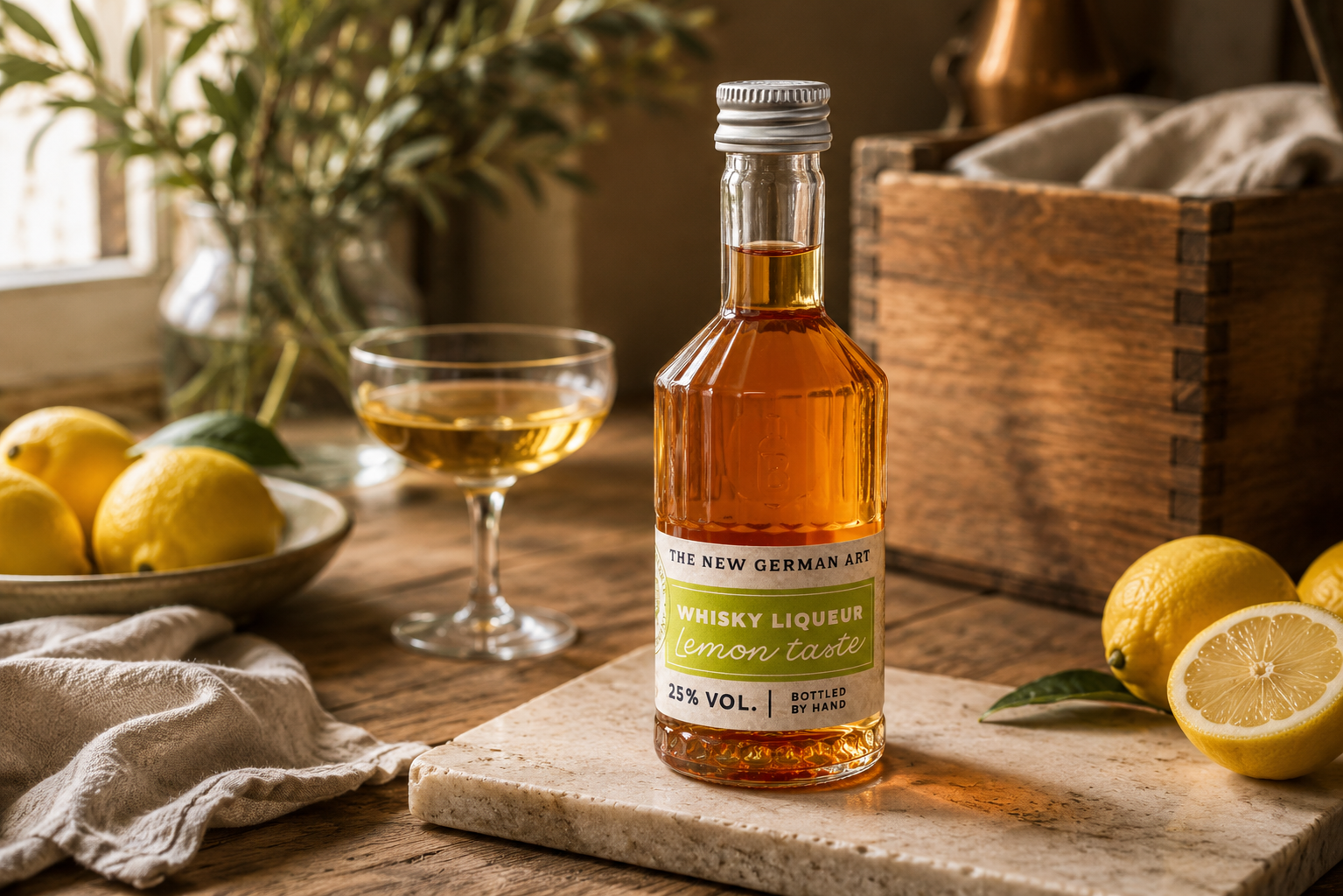 Whisky-Likör Lemon-Taste 50 ml, 25 % vol.