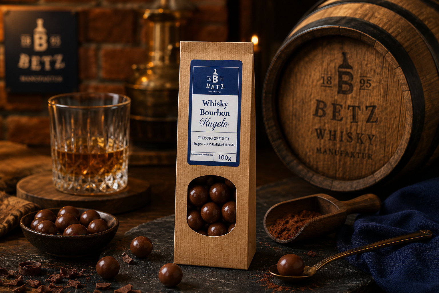 Whisky-Bourbon Kugeln 100 g in Papiertüte