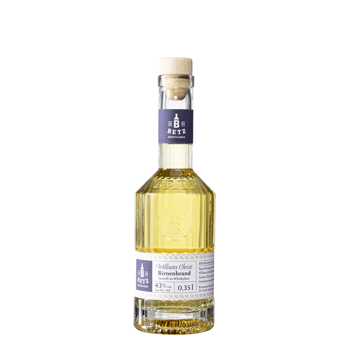Edler Williams Christ Birnenbrand gereift im Whiskyfass, 42 % vol.