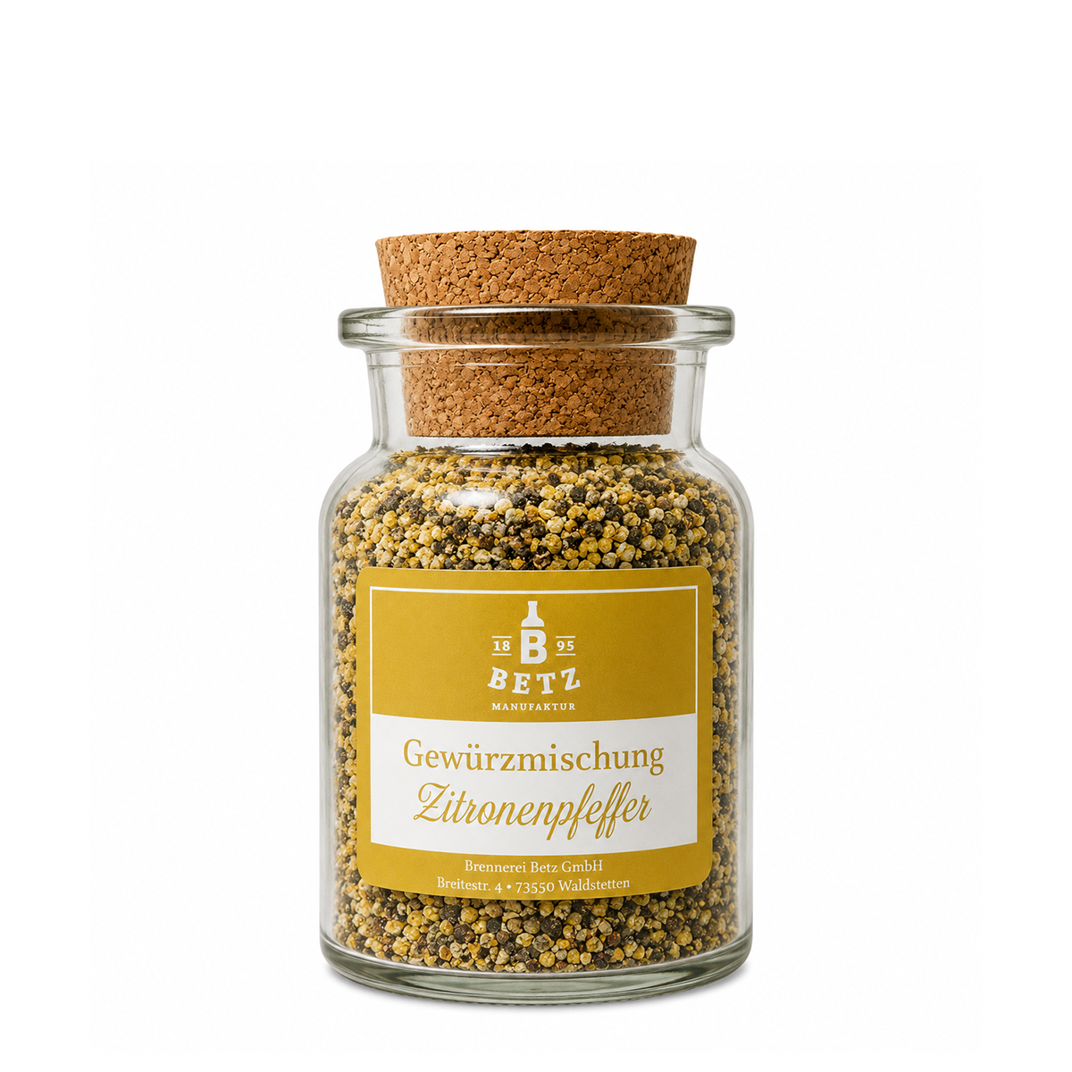 Zitronenpfeffer im Korkenglas, 90 g