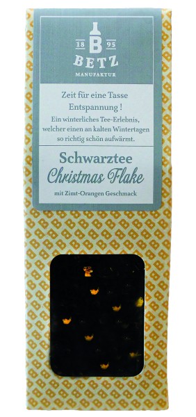 Schwarztee "Christmas Flake", 50 g in Präsentkartonage