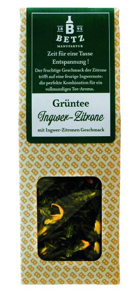 Grüntee "Ingwer-Zitrone", 35 g in Präsentkartonage
