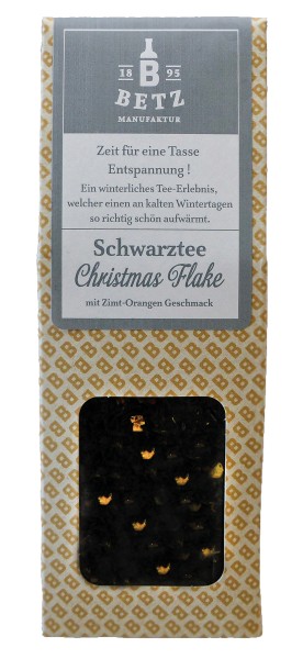 Schwarztee "Christmas Flake", 50 g in Präsentkartonage