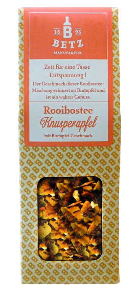Rooibostee "Knusperapfel", 50 g in Präsentkartonage