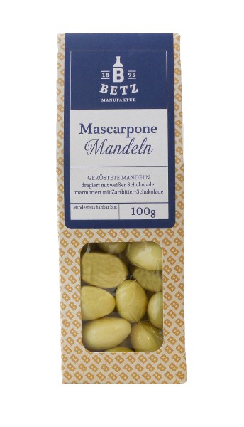 Mascarpone-Mandeln 100 g in Präsentkartonage