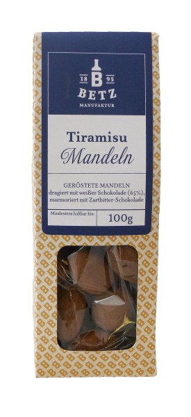 Tiramisu-Mandeln 100 g in Präsentkartonage