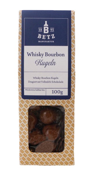 Whisky-Bourbon-Kugeln 100 g in Präsentkartonage