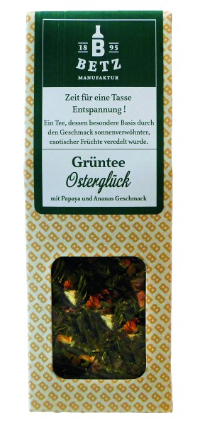 Grüntee "Osterglück", 35 g in Präsentkartonage